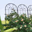 Conception extérieure en treillis de jardin en métal antirouille pour plantes grimpantes et support de fleurs