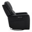 Fauteuil inclinable électrique pivotant Celia 29,53 po (75 cm) en cuir véritable avec appui-tête réglable-127449497