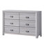 Commode large 6 tiroirs, poignées en coupelle Laide-131238639