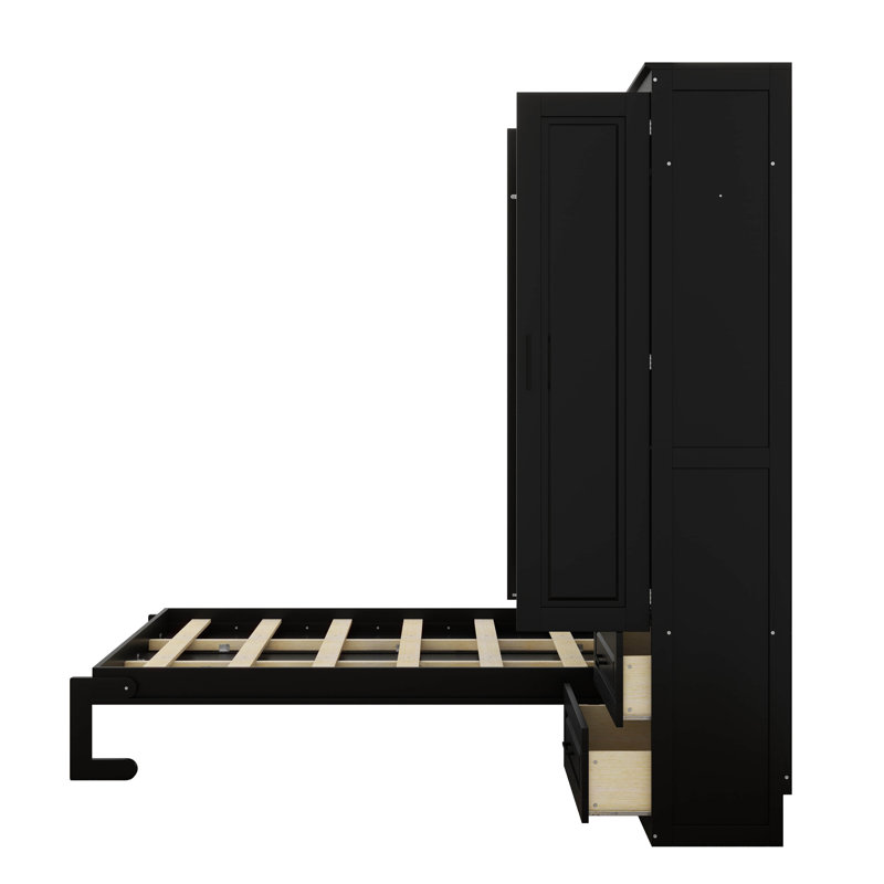 Upholstered Bed, Black