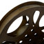 Sculpture en métal en bronze avec base en bloc