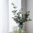 S/2 Decorative Green Glass Vases With Face Motifs