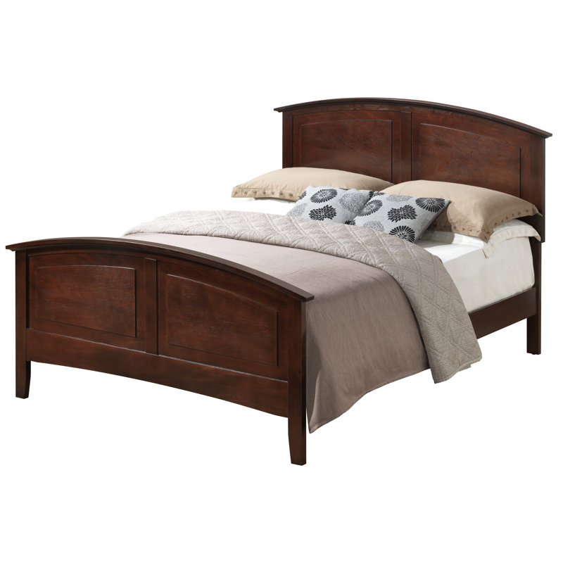 Chene Low Profile Bed, Cappuccino, Queen