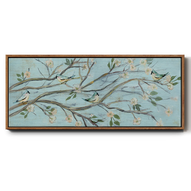 «Blue Sky and Blossoms», toile encadrée, H 8 po x l 20 po