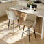 Bar Stool Upholstered Counter Height Bar Stool With Lion Knocker Breakfast Swivel Bar Chair For Kitchen Island-1596031137