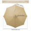 Auvent de remplacement pour parasol de marché de 9 pi à 8 côtes Lantz Vibrant Warmth-306101662