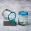 Verre mexicain soufflé à la main Aqua Edge Hiball, ensemble de 6-98895051-98895054
