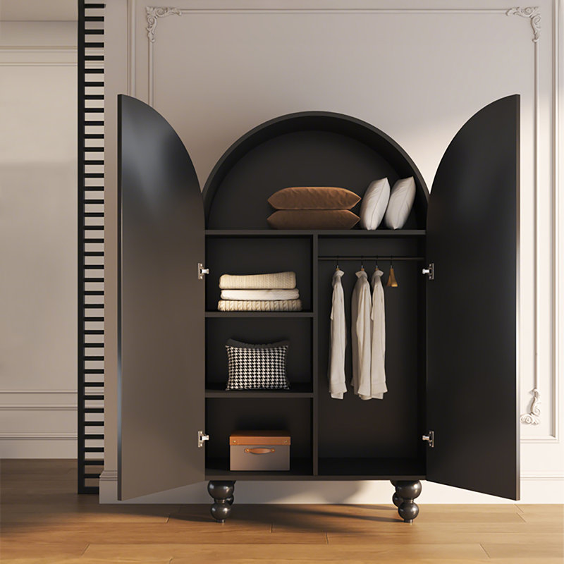 Hokku Designs Multifunction storage decor bedroom wardrobe | Wayfair