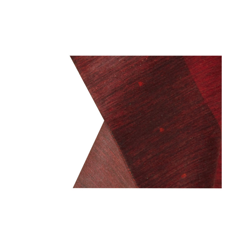Gabbeh Hand-Knotted High-Quality Red Area Rug
