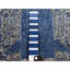Tapis oriental rond noué à la main en laine bleue et en soie pure 10 po 1 po x 10 po 1 po 9C8EF7DA3C8746A59AA87A488110E062