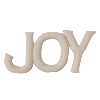 Coussin tissé en coton tissé "JOY"