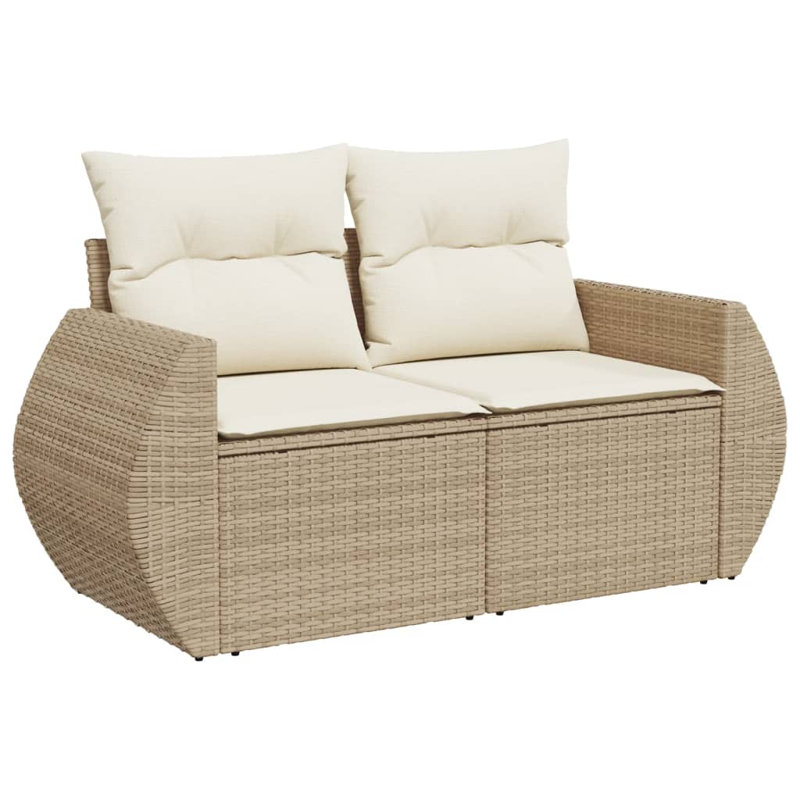 Ensemble de canapé de jardin Vidaxl beige