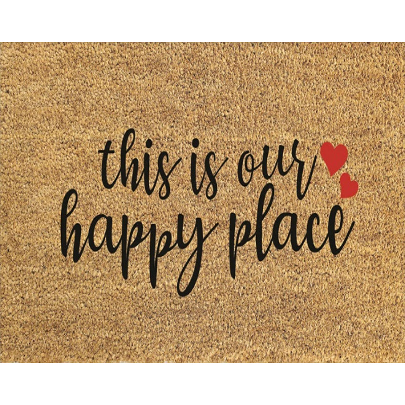Paillasson This Is Our Happy Place, L 18 po x L 30 po