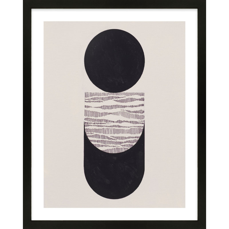 Peripheries 1 Painting by Lee Lessem, Black Framed, 40" W x 50" H