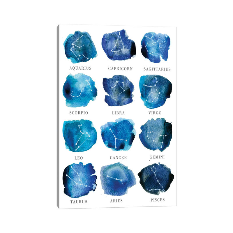 Zodiac by Albina Bratcheva - Wrapped Canvas Gallery-Wrapped Canvas Giclée, 20.32 cm H x 30.48 cm W