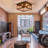 4-Light Industrial Flush Mount Ceiling Light