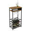 Briah Floor Wine Bottle & Glass Rack