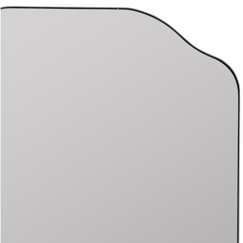 Henry Scalloped Metal Mirror, Silver