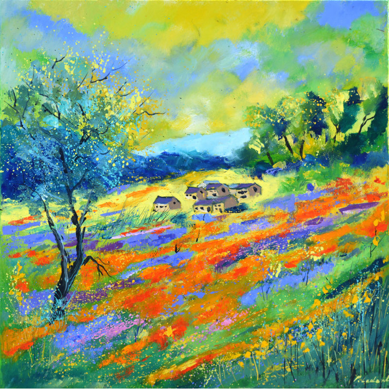 Summer 7702 Print by Pol Ledent, 25.25" H x 31.25" W x 0.875" D