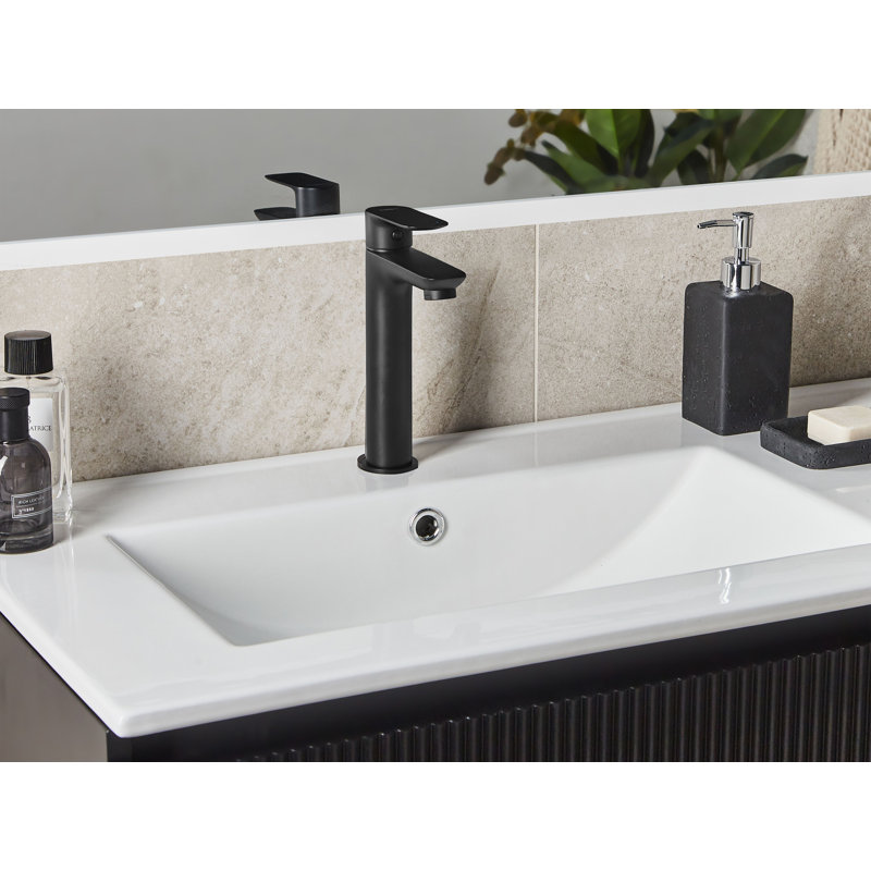 Basin Mixer Tap Magner Brass Silver, Matte Black