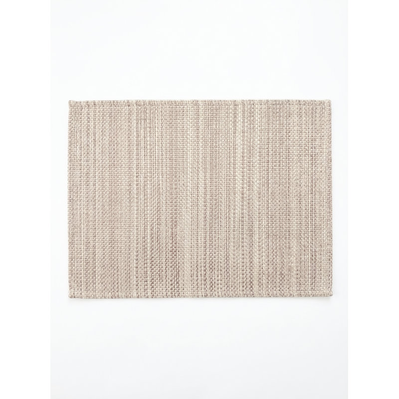 Napperon à motif rayé naturel beige naturel, Beige