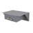 Nobles Square Metal Floating Shelf with Drawer