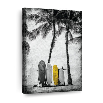 Planche de surf pop sur toile
