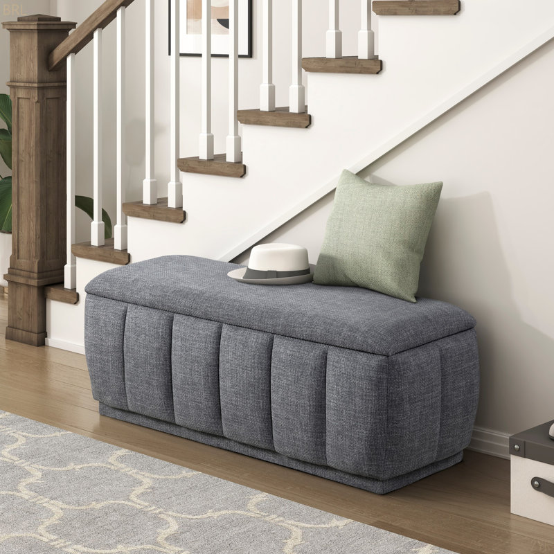 Revêtement de siège de rangement moderne 1pc, Gris