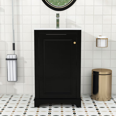 Meuble-lavabo de qualité supérieure avec lavabo intégré - Fabrication en bois et en panneau de fibres à densité moyenne