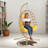 Outdoor PE Rattan Hanging Swing Chair with Heavy-duty Double Rope-582207413-582207419