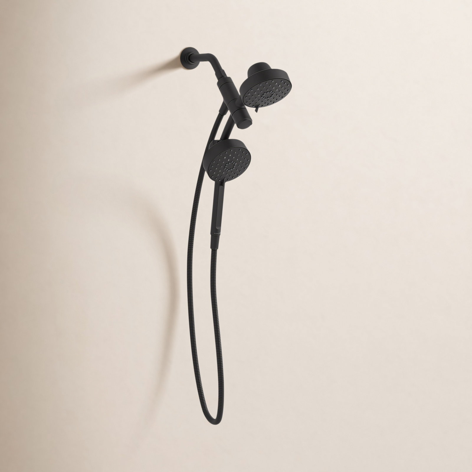 Awaken 1.75 GPM 2-in-1 Shower Combo Kit, Matte Black