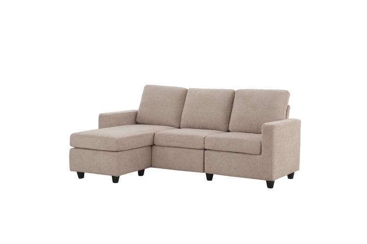 Sylvette 78.5" Wide Reversible Sofa & Chaise with Ottoman