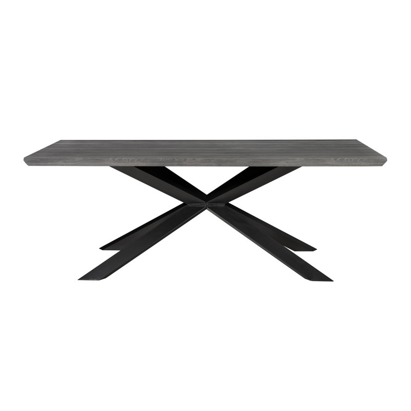 Railsback Dining Table, 29" H x 79" L x 39.5" W, Gray