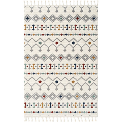 Rask Geometric and Trellis Indoor / Outdoor Area Rug