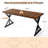 70.87" Modern Farmhouse Ironwood Dining Table (Walnut)-694387068-694387070