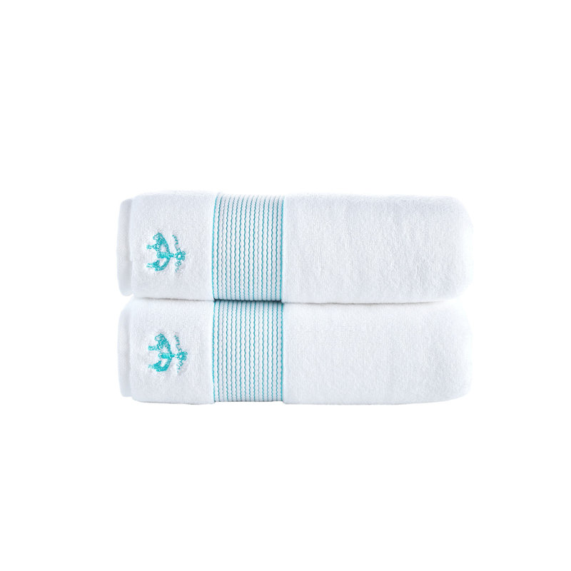 Turkish Cotton Midweight Bath Towel, Sea Glass