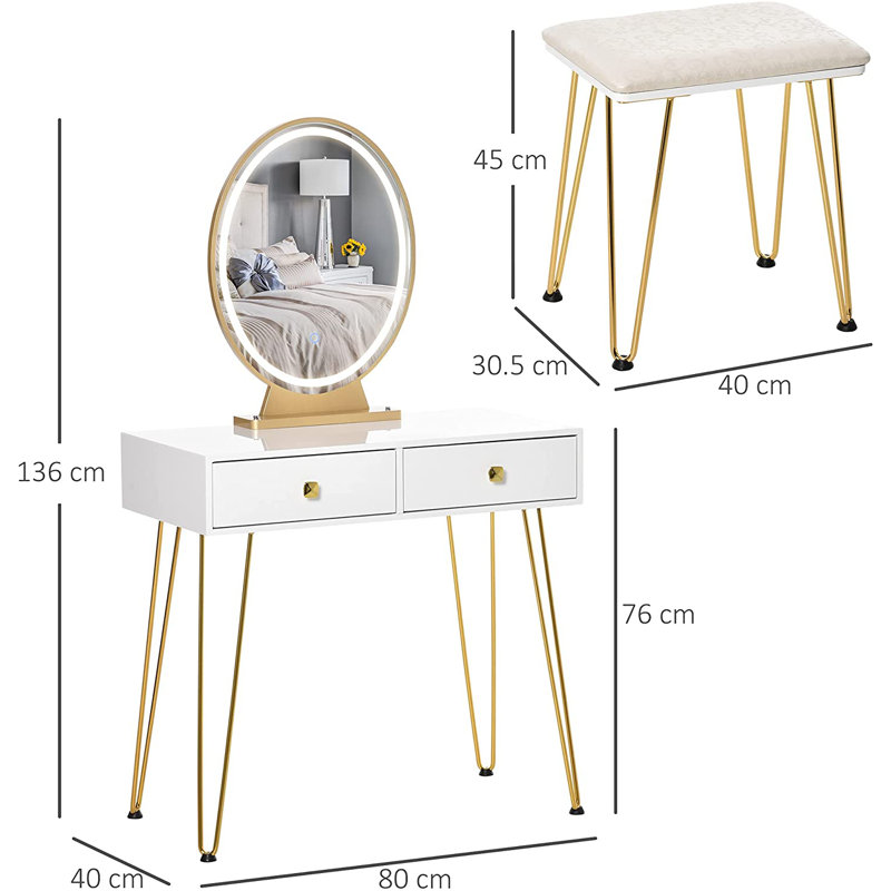 Nutt Dressing Table with Mirror