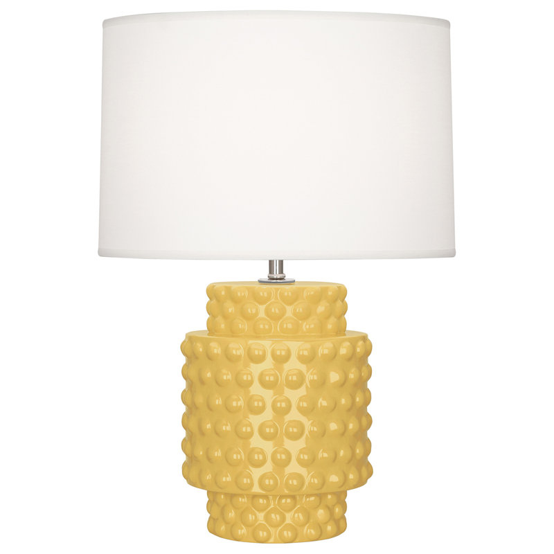 Dolly Table Lamp, 21.5" H x 15" W x 15" D, Egg Blue