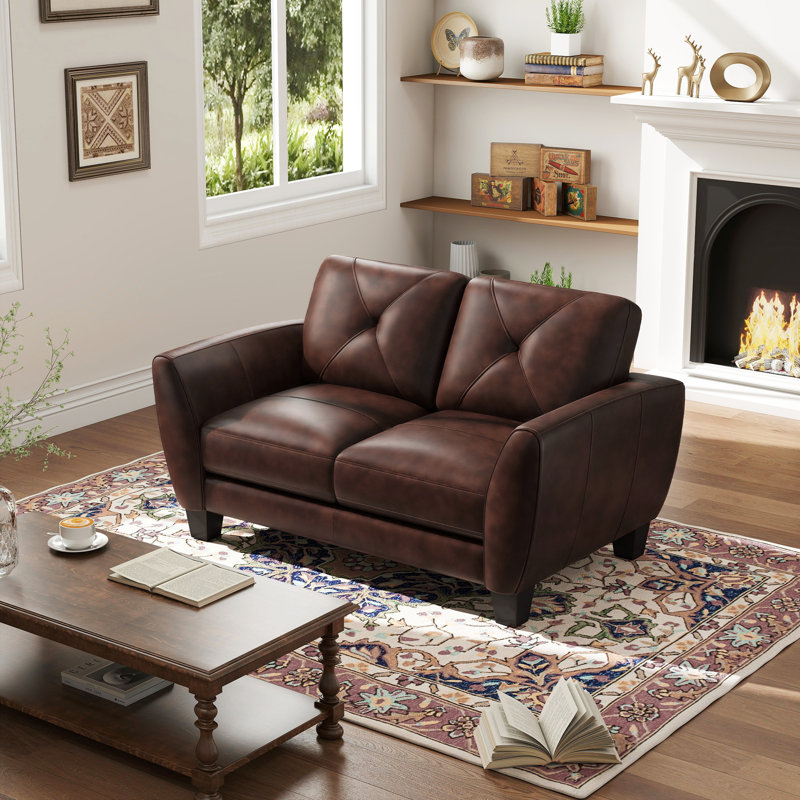 Canapé Wayna Classic Luxury, Brun, H 35 po x l 62 po x P 36 po
