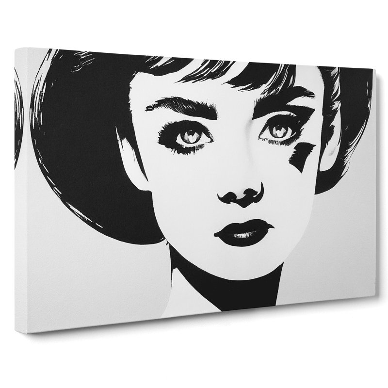 Monochrome Woman Vol.1 - Wrapped Canvas Print, 40cm H x 60cm W x 3cm D