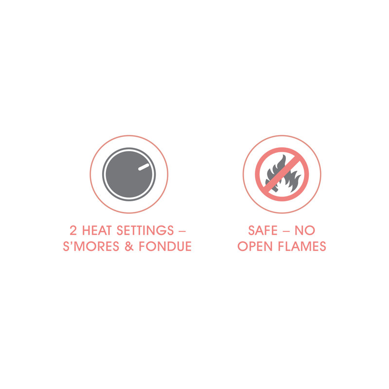 Salton Red and White Stainless Steel S'mores and Fondue Maker