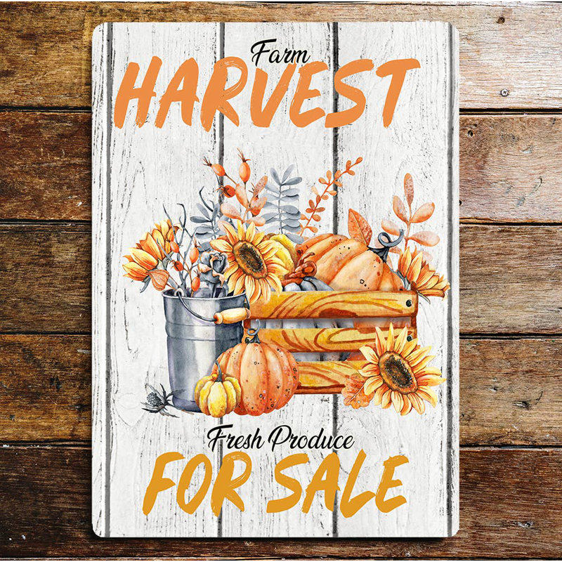 Food & Beverage Wall Decor on Metal, 25cm H x 20cm W