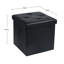 Alnita Faux Leather Square Solid Colour Ottoman with Storage-1100789783