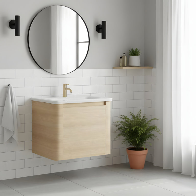Meuble-lavabo mural, 24"