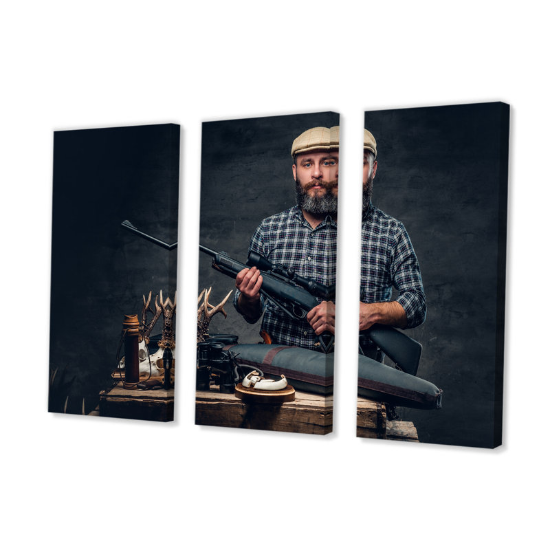 Portrait of Hunter, photographie d'art I - Chasse et pêche, ensemble d'art mural, H 28 po x l 36 po