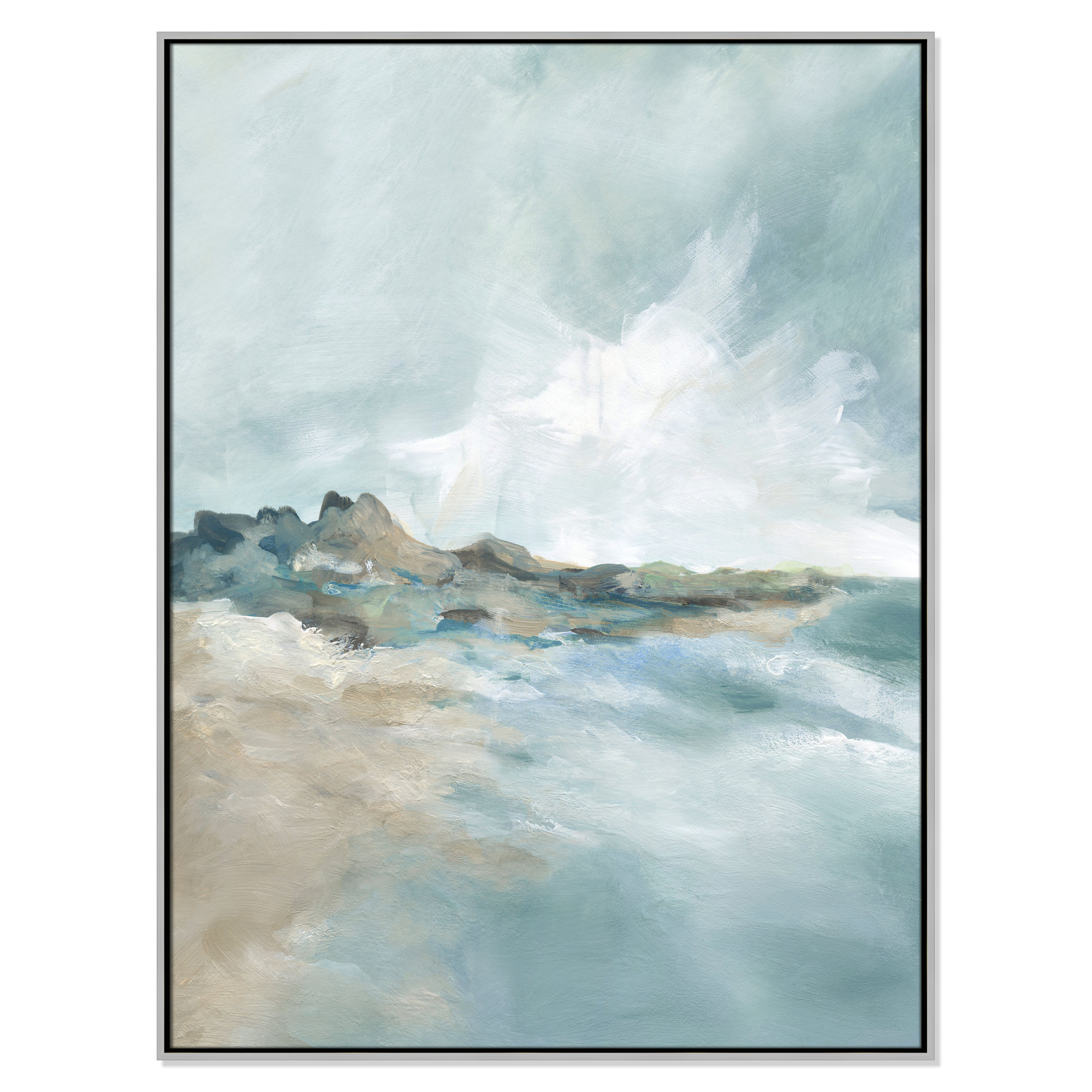 Sandpoint Print by Carol Robinson, 49.5" H x 37.5" W, Silver