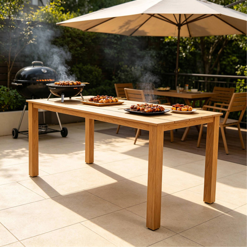 Outdoor Camping Table , 68.92 " W 31.91 " D, Teak