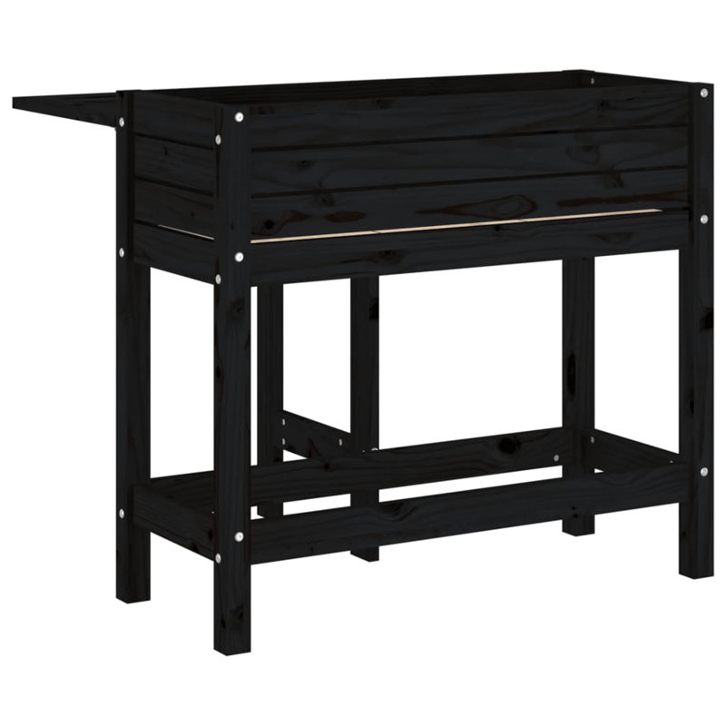 Brenika Elevated Planter, Black