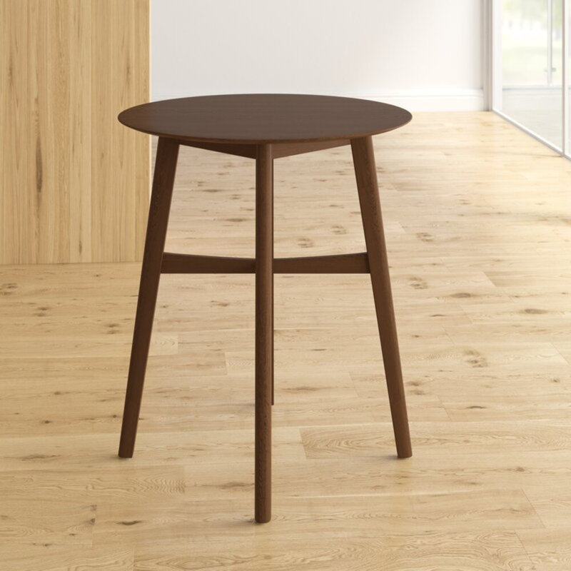Walnut Round Solid Wood Dining Table