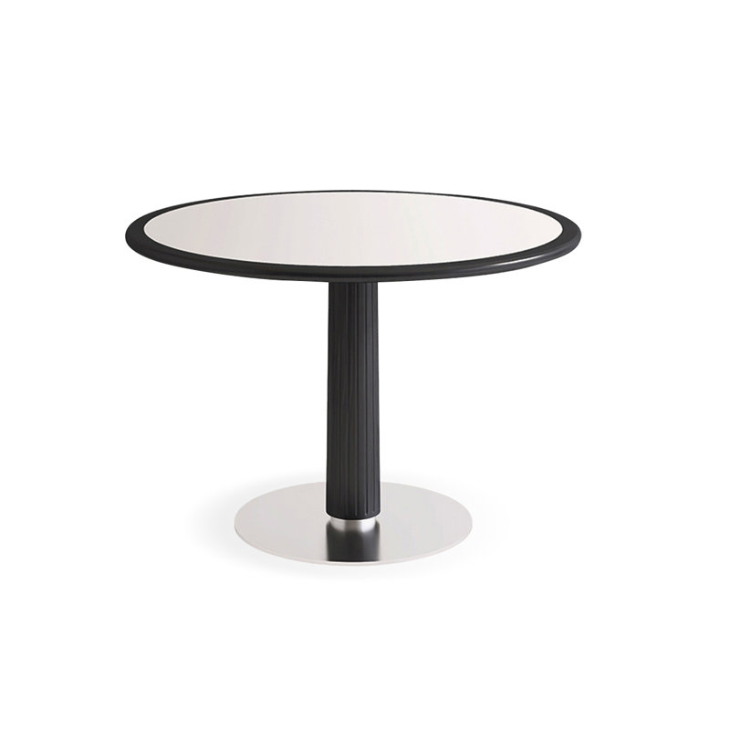 Table de salle à manger blanche, H 29,53 po x L 39,37 po x l 39,37 po